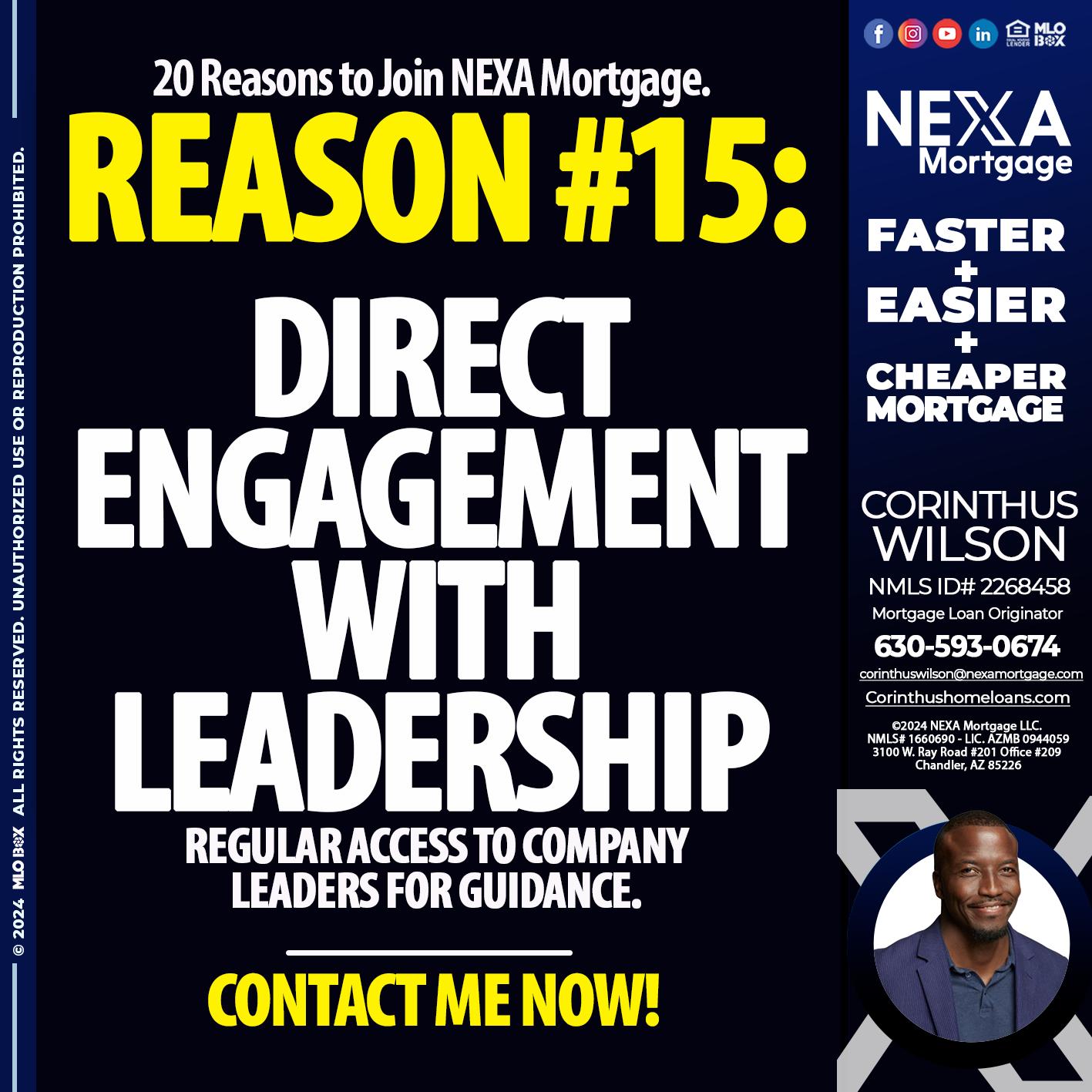 REASON 15 - Corinthus Wilson -Mortgage Loan Originator