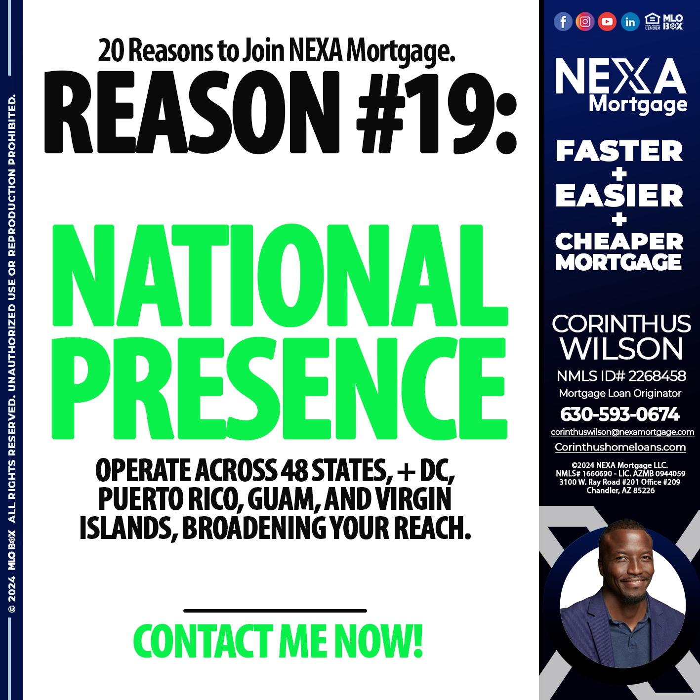 REASON 19 - Corinthus Wilson -Mortgage Loan Originator