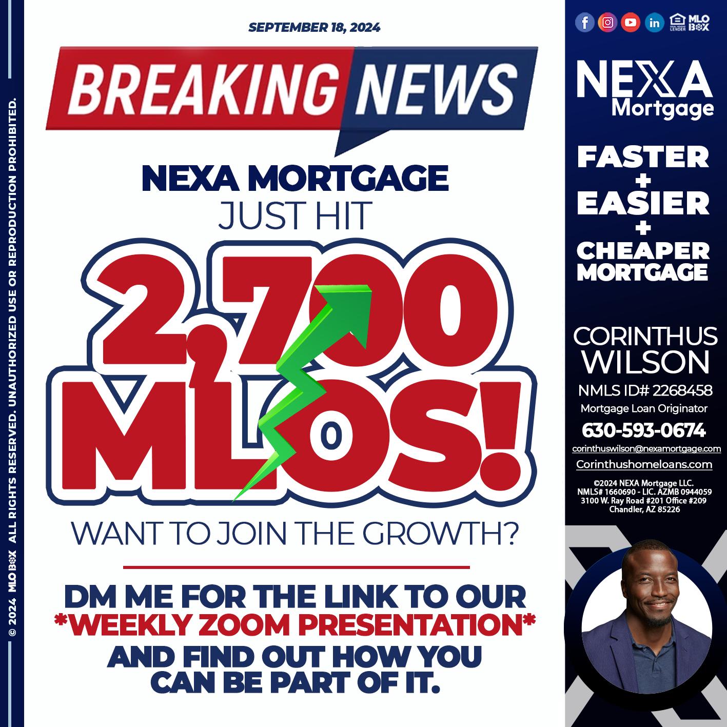 2700 - Corinthus Wilson -Mortgage Loan Originator