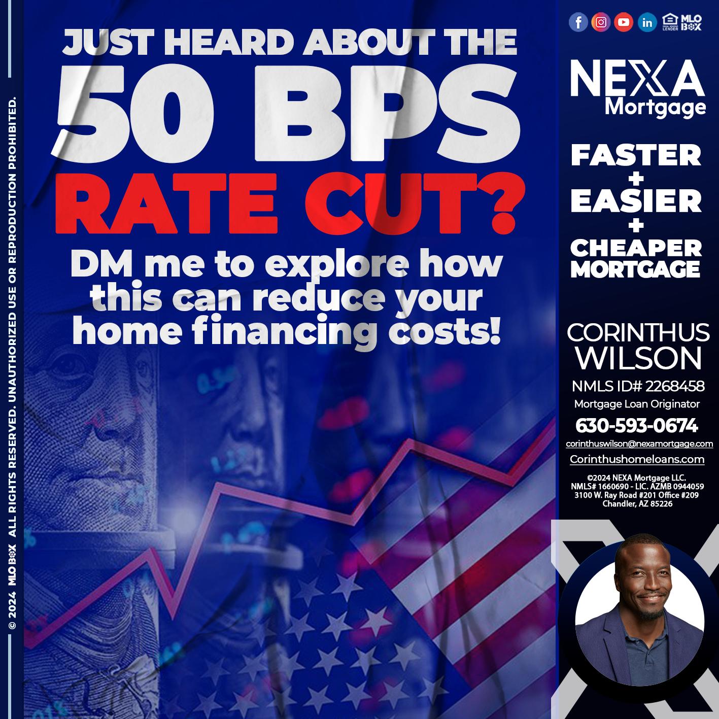 50 BPS - Corinthus Wilson -Mortgage Loan Originator