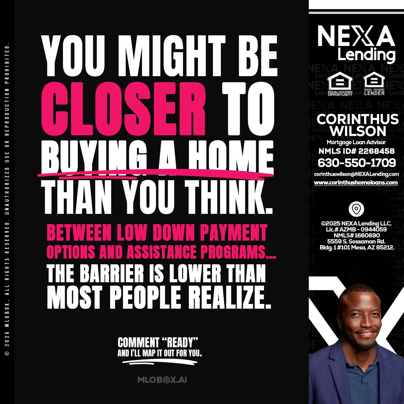 YOU MIGHT BE - Corinthus Wilson -Loan Advisor/Investor/Commercial/International