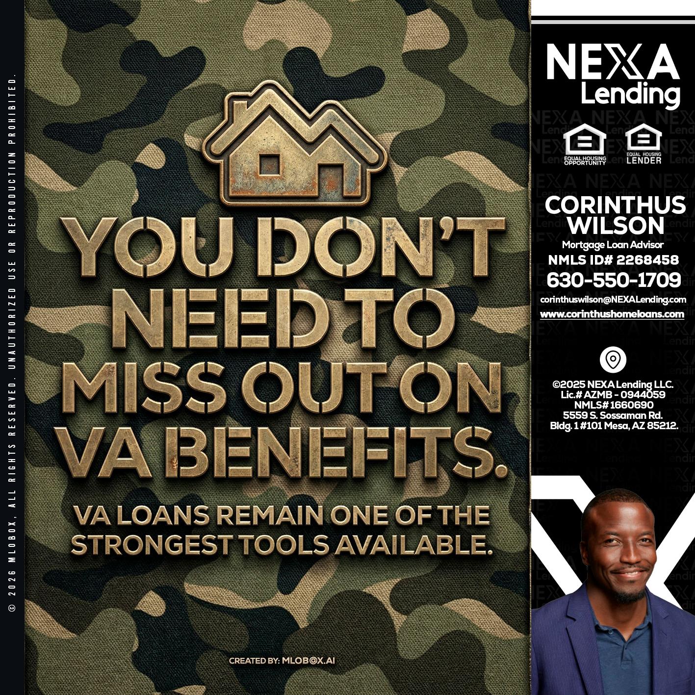 you don't need - Corinthus Wilson -Loan Advisor/Investor/Commercial/International