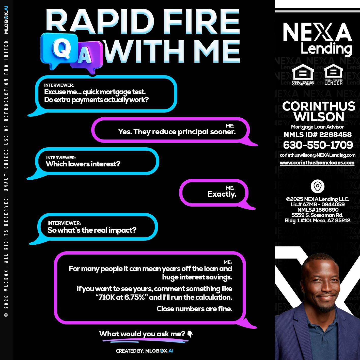 RAPID QA - Corinthus Wilson -Loan Advisor/Investor/Commercial/International