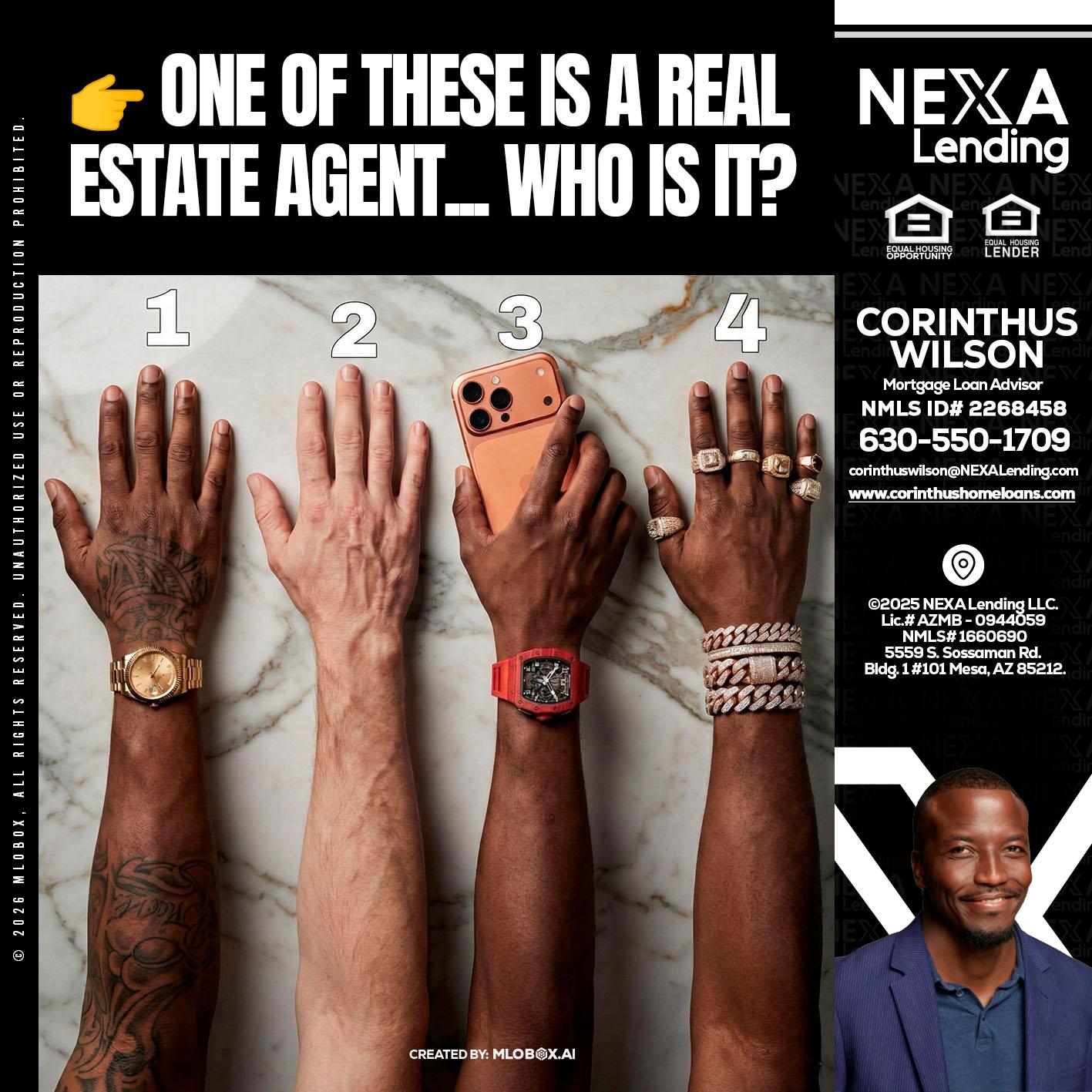 ONE OF THESE - Corinthus Wilson -Loan Advisor/Investor/Commercial/International