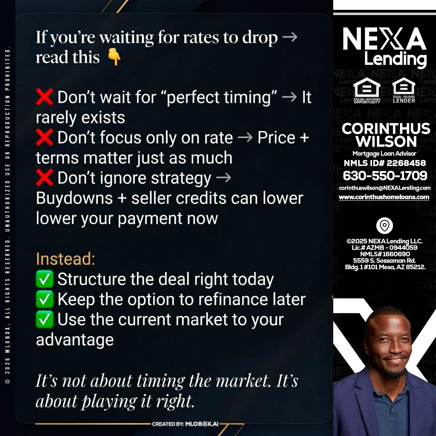 IF YOU ARE - Corinthus Wilson -Loan Advisor/Investor/Commercial/International