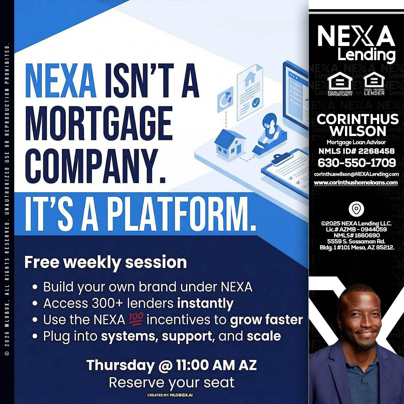 NEXA ISNT - Corinthus Wilson -Loan Advisor/Investor/Commercial/International