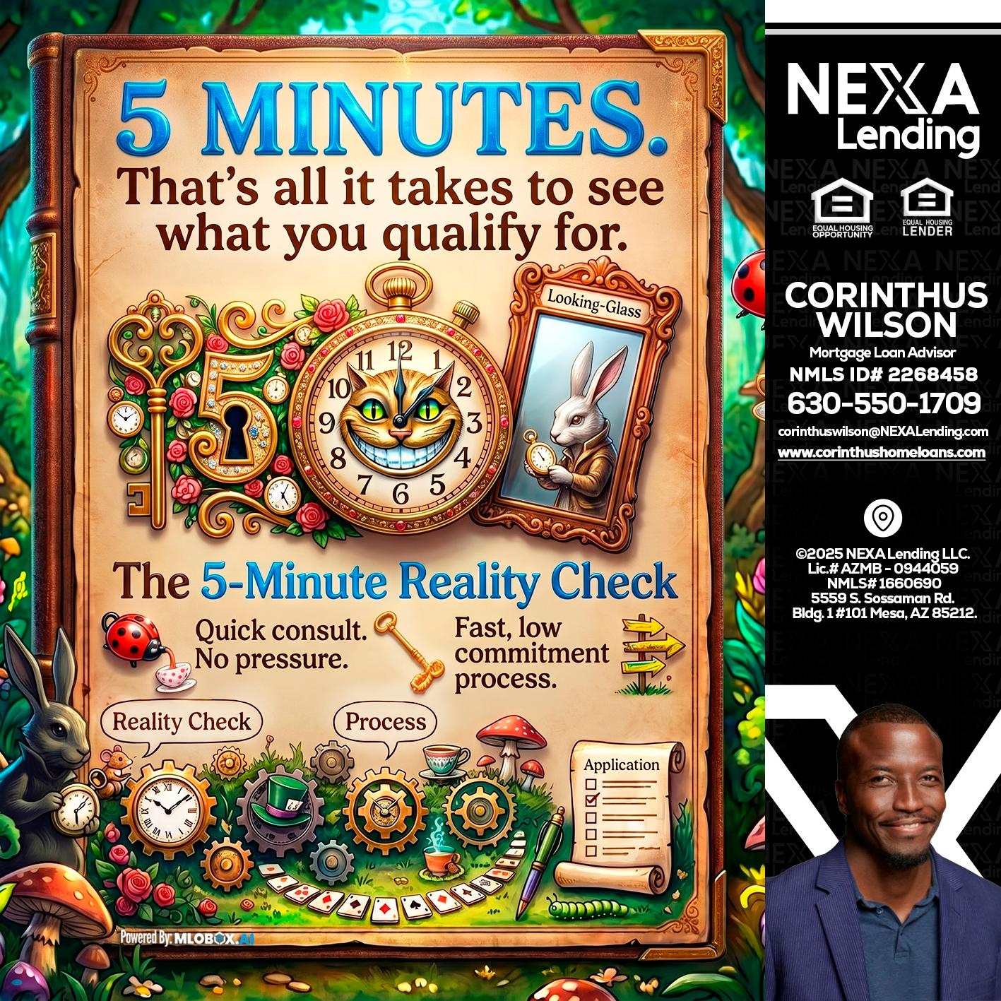 Reality Check! - Corinthus Wilson -Loan Advisor/Investor/Commercial/International
