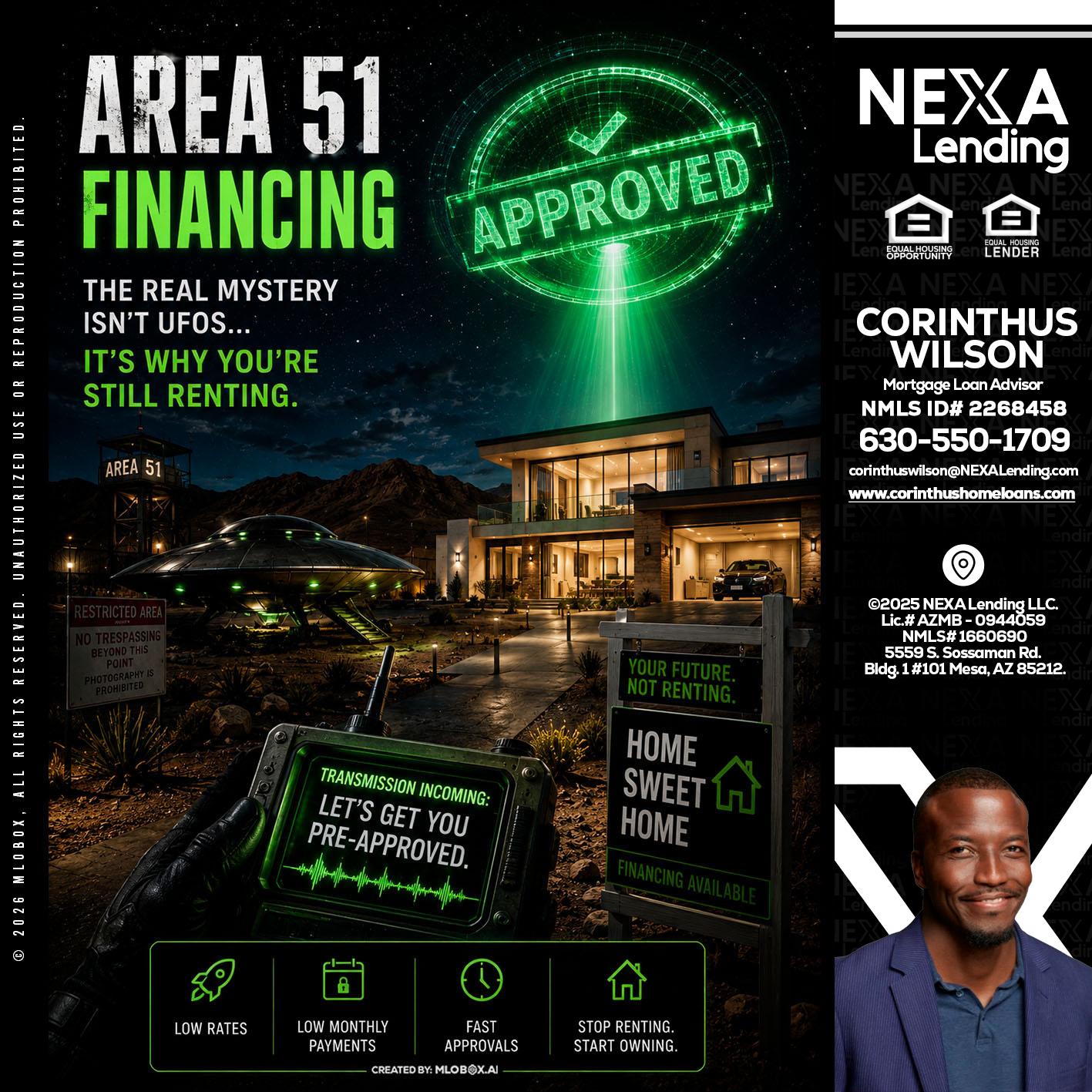 AREA 51 - Corinthus Wilson -Loan Advisor/Investor/Commercial/International