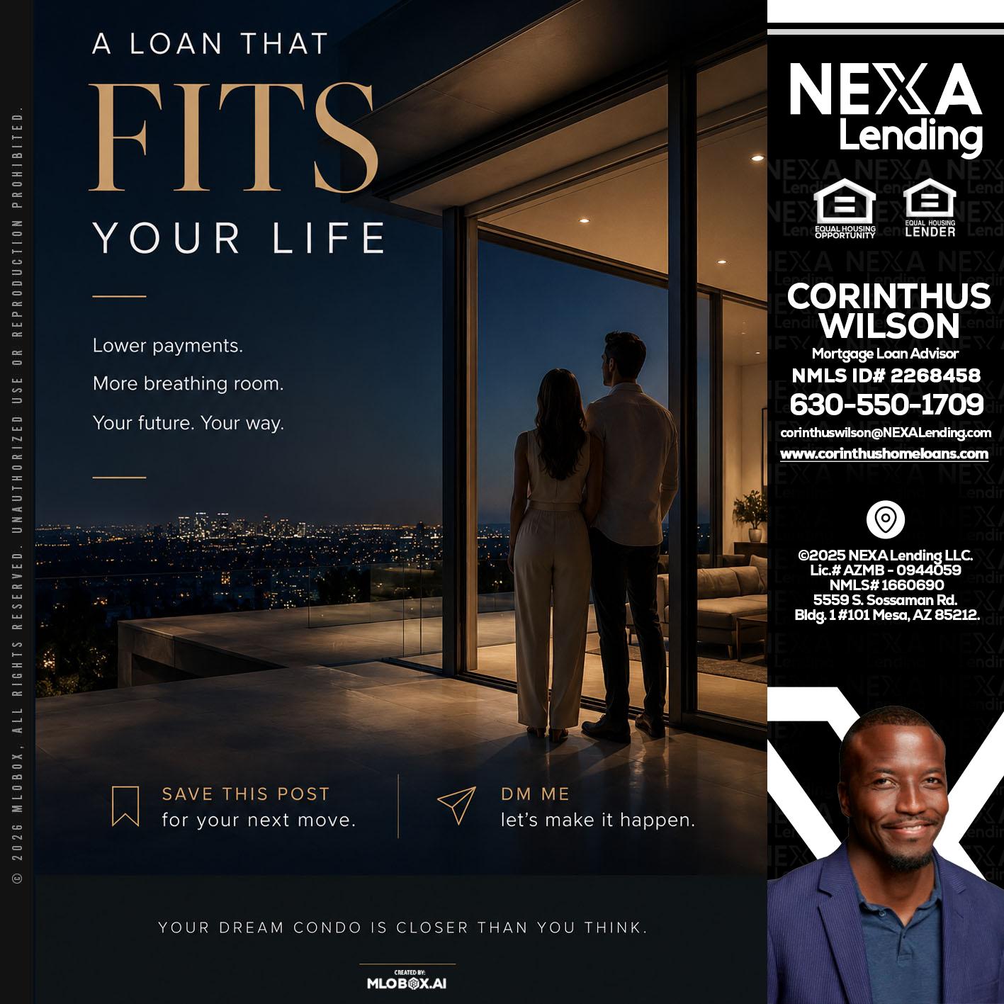LOANS THAT FIT - Corinthus Wilson -Loan Advisor/Investor/Commercial/International