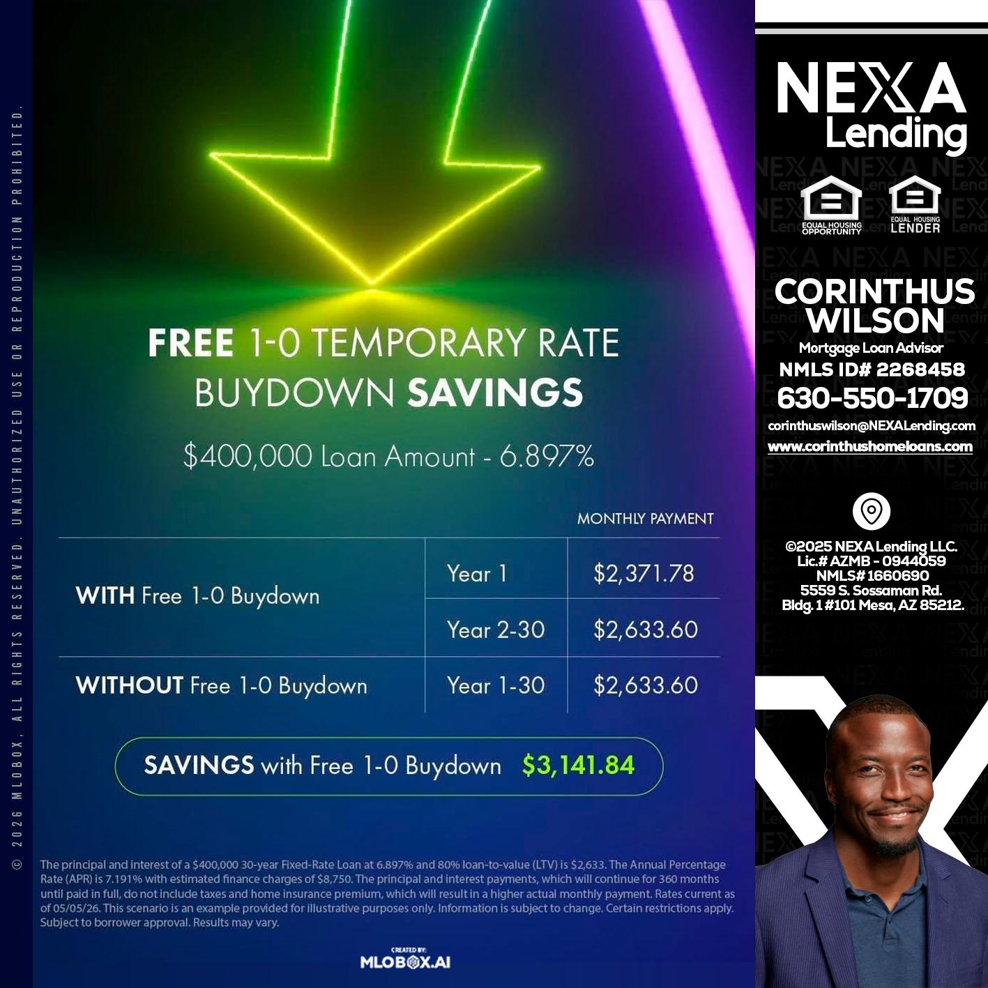 BUYDOWN - Corinthus Wilson -Loan Advisor/Investor/Commercial/International