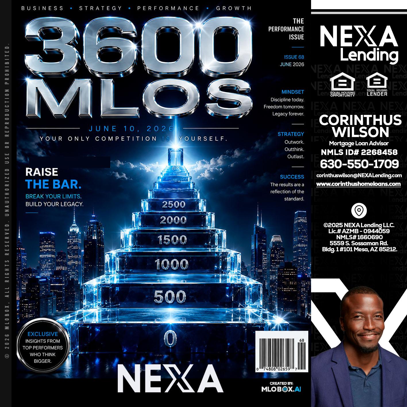 3600 MLOs - Corinthus Wilson -Loan Advisor/Investor/Commercial/International