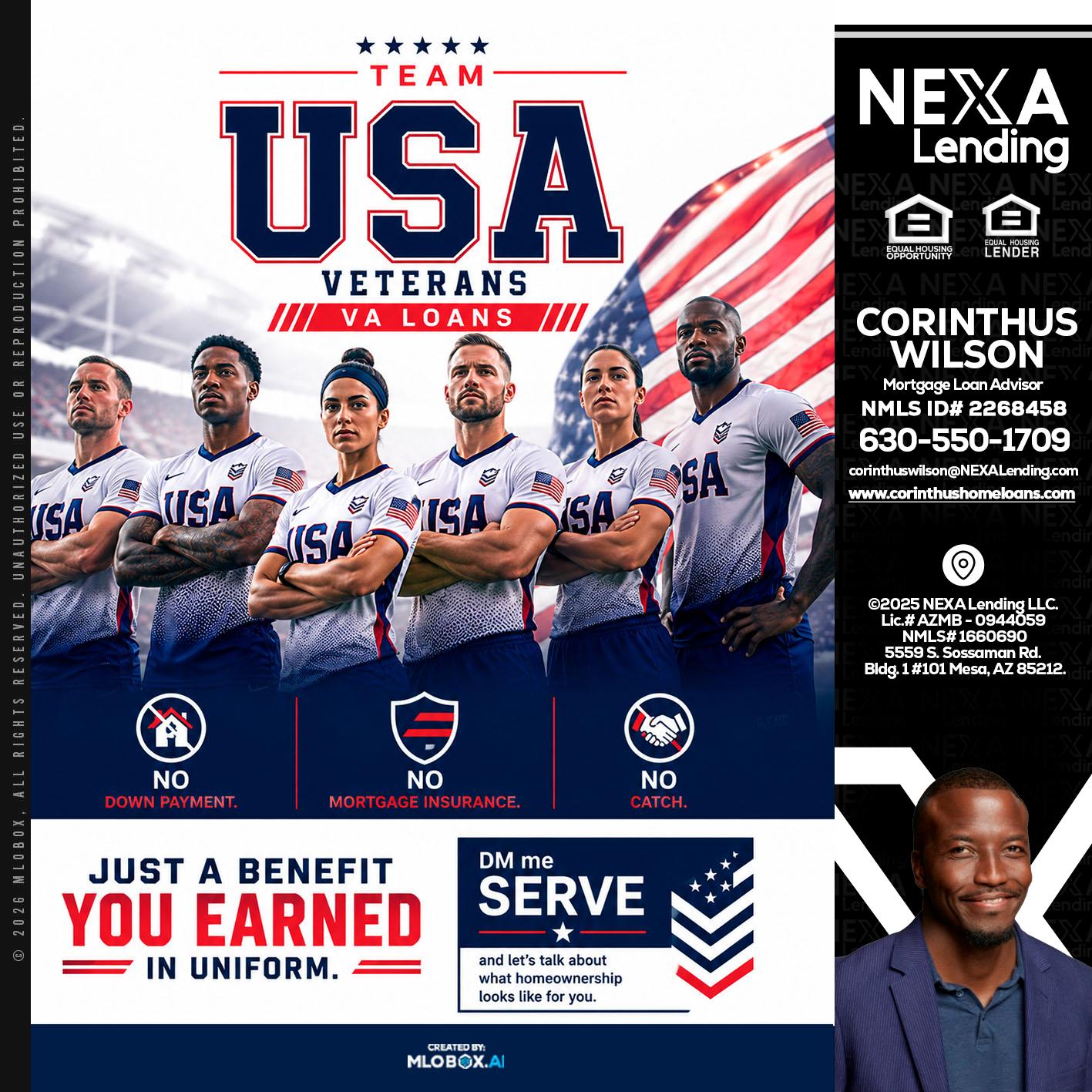 USA TEAM - Corinthus Wilson -Loan Advisor/Investor/Commercial/International