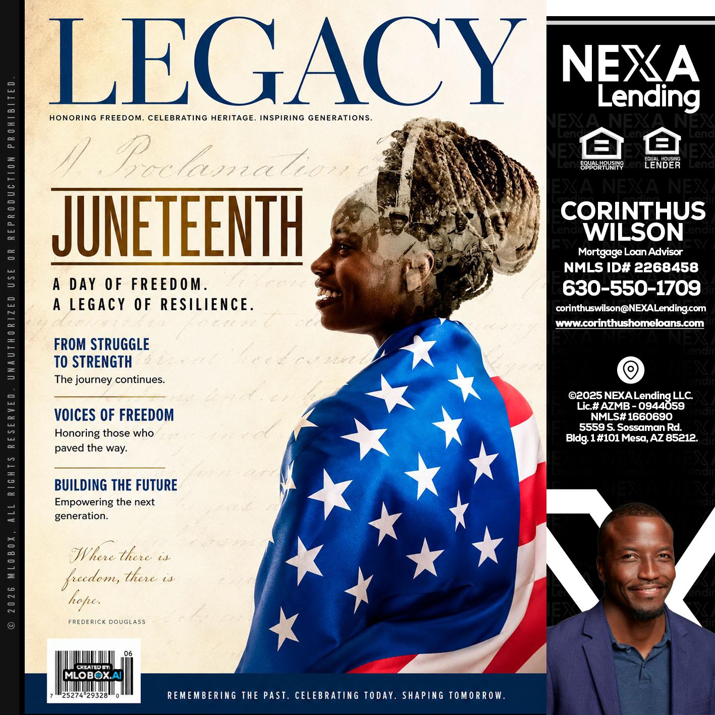 LEGACY - Corinthus Wilson -Loan Advisor/Investor/Commercial/International