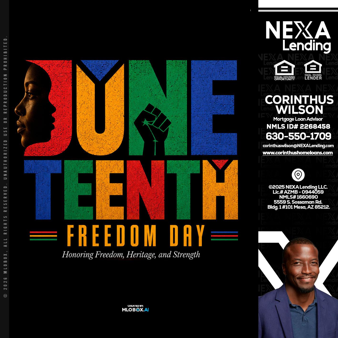 Juneteenth - Corinthus Wilson -Loan Advisor/Investor/Commercial/International