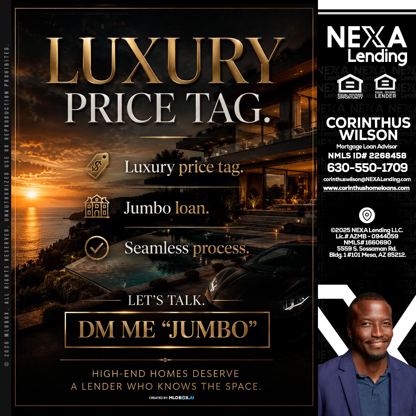 LUXURY PRICE - Corinthus Wilson -Loan Advisor/Investor/Commercial/International