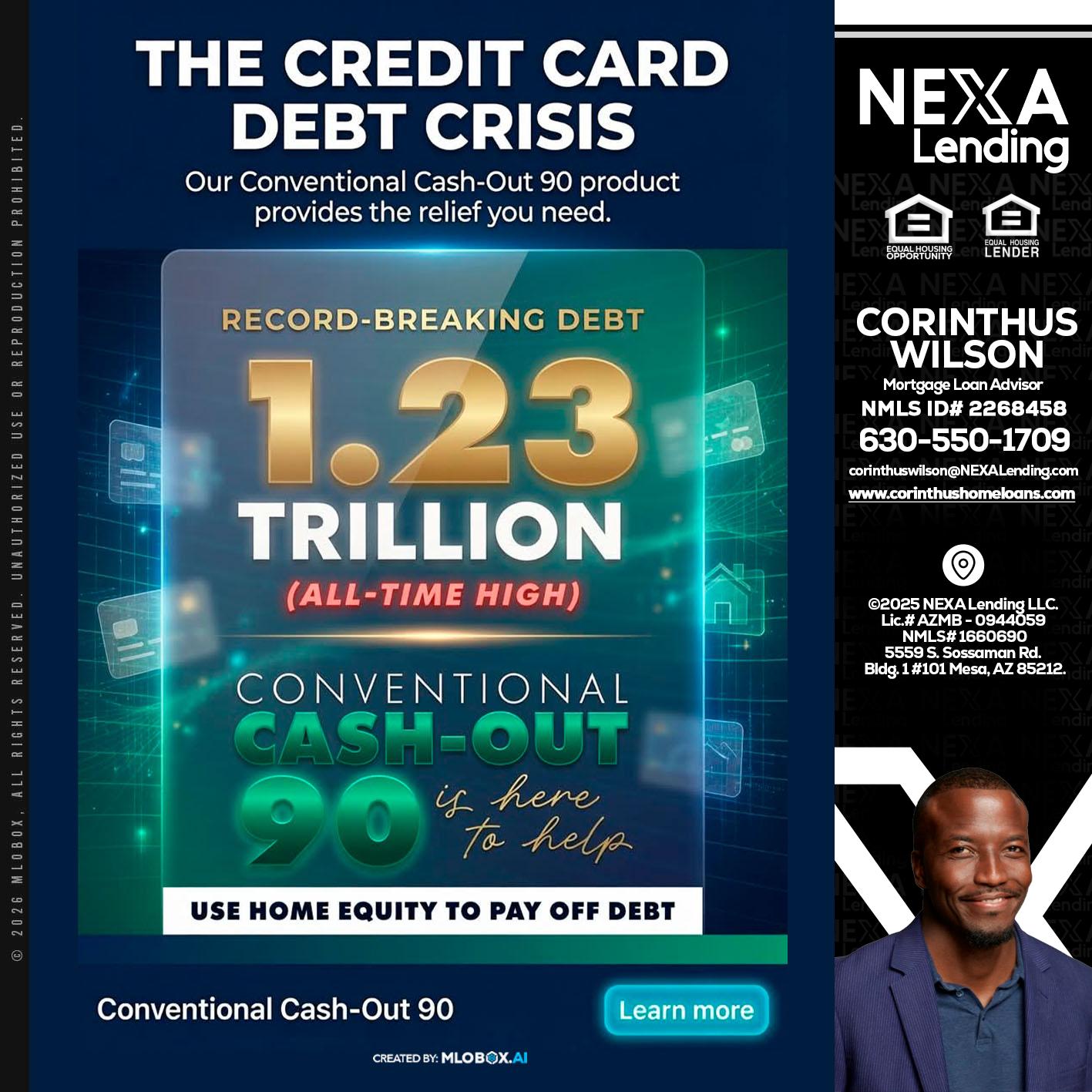 THE CREDIT CARD - Corinthus Wilson -Loan Advisor/Investor/Commercial/International