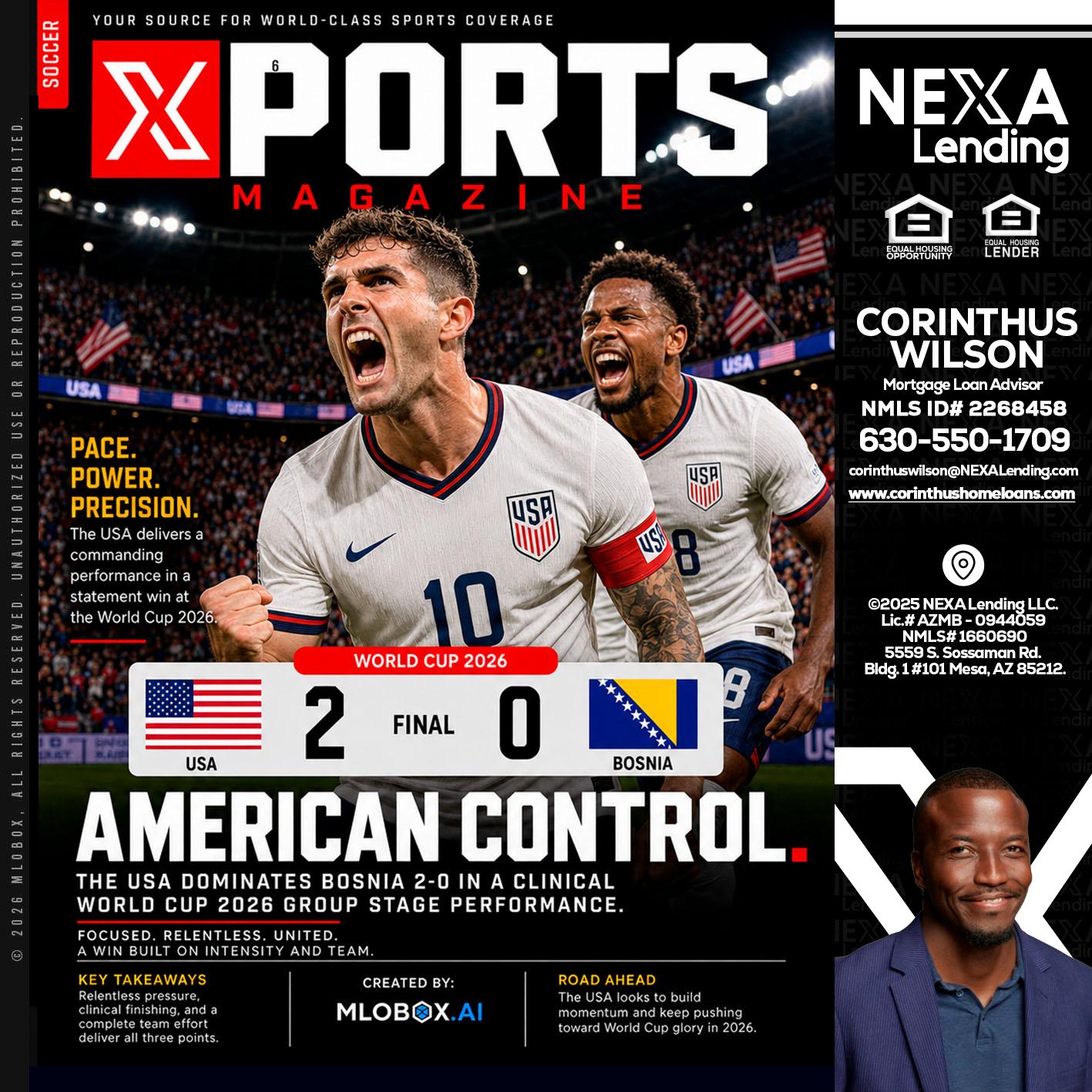 AMERICAN CONTROL - Corinthus Wilson -Loan Advisor/Investor/Commercial/International