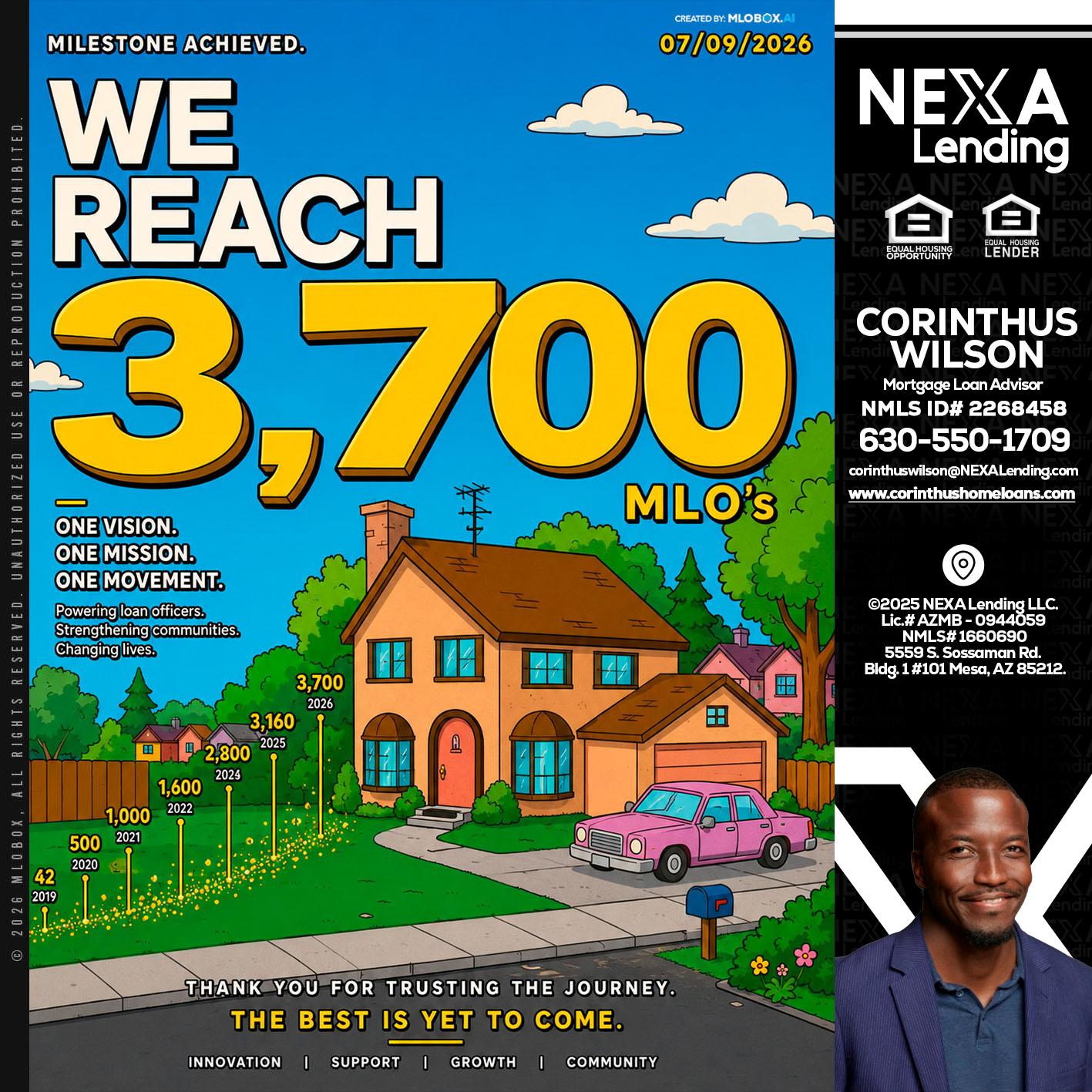 3,700 MLO's - Corinthus Wilson -Loan Advisor/Investor/Commercial/International